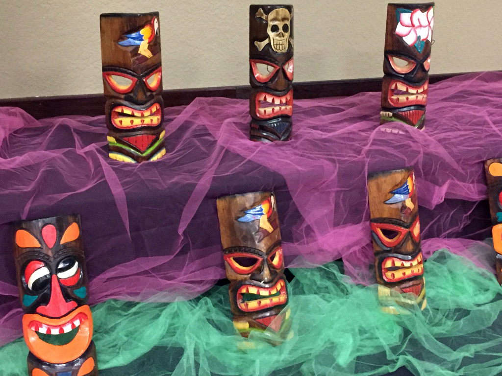 Tiki mask decorations